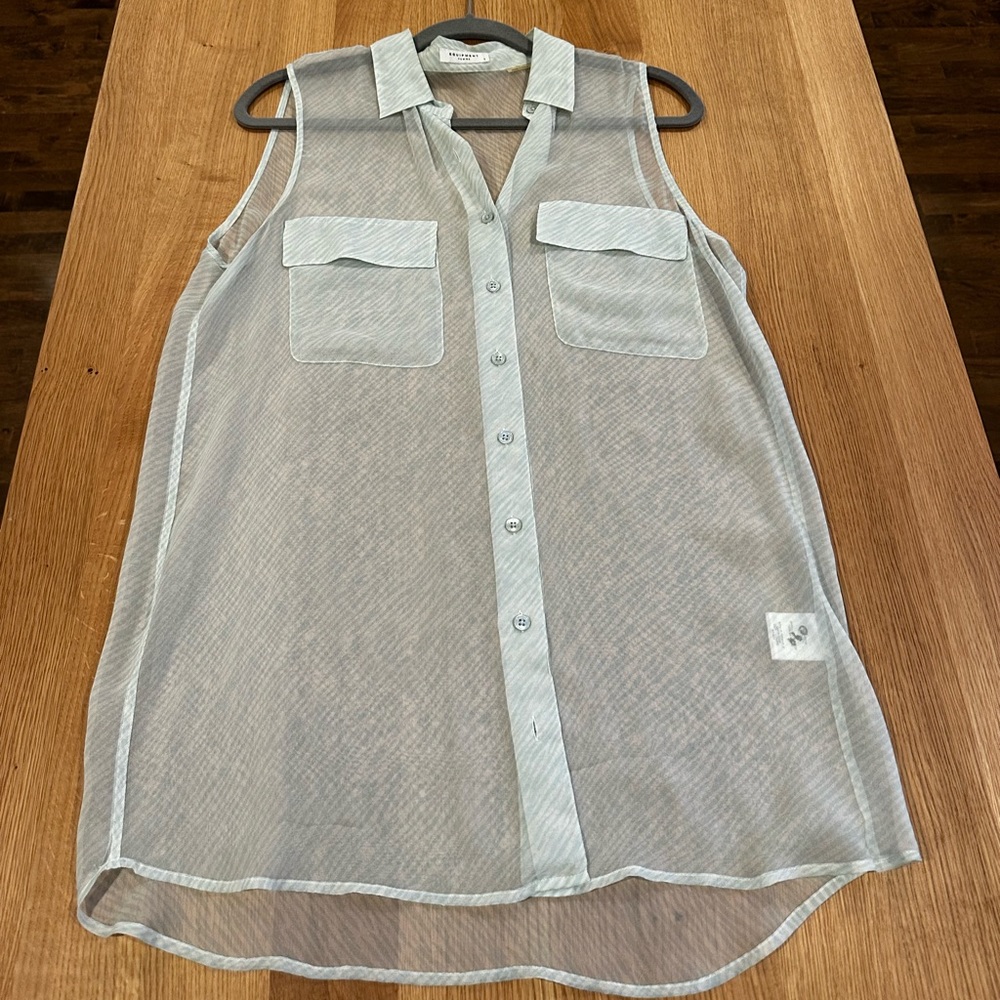 Equipment Sleeveless Silk Blouse